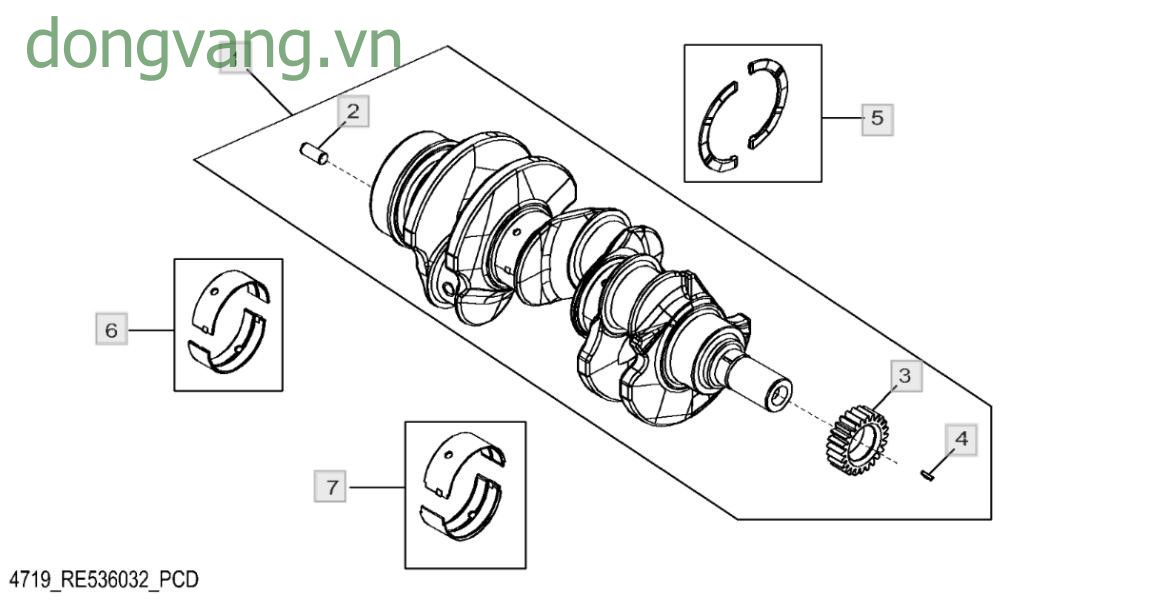 4719 Crankshaft And Bearings - ST458829
